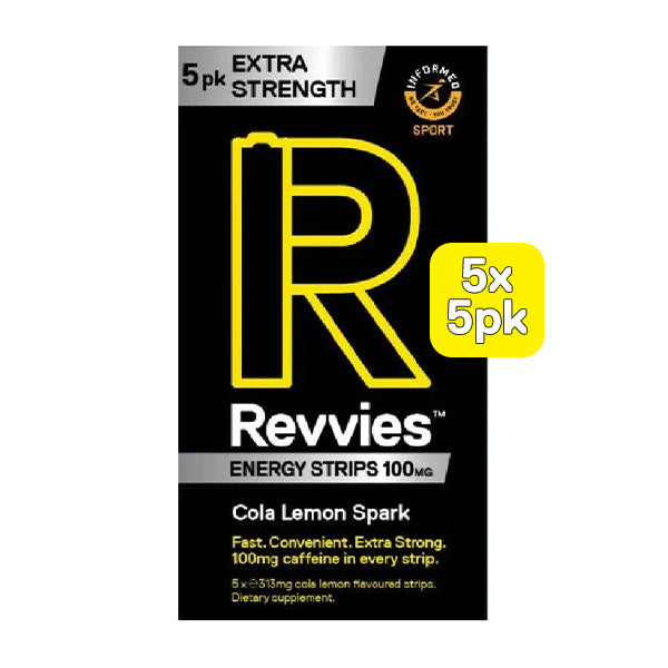 Revvies Extra Strength Cola Lemon 100mg (5 x 5 Pk)