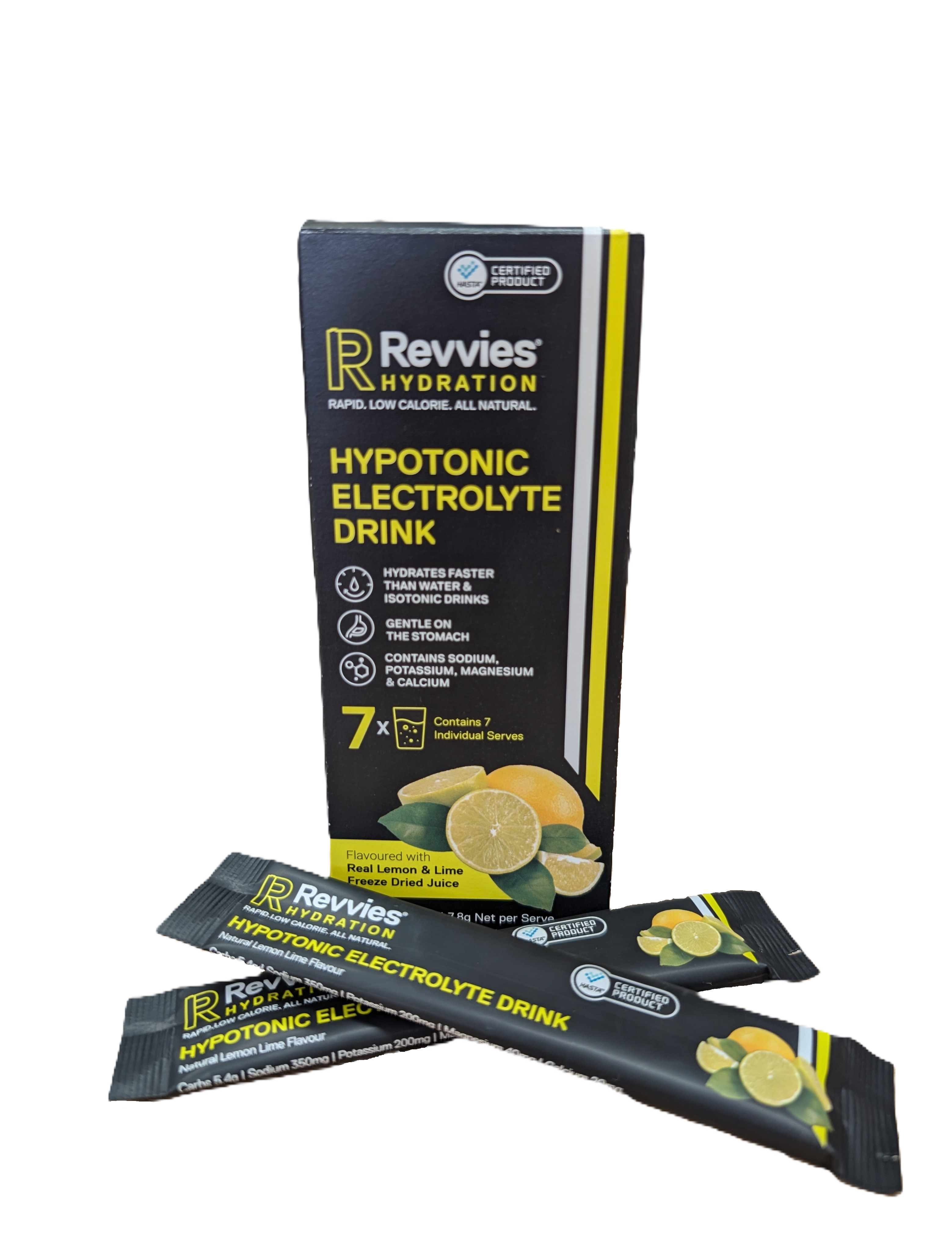 Revvies On-The-Go Hydration - 7x Single Serve - Lemon Lime