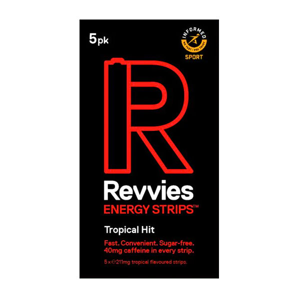 Revvies Energy Strips Tropical Hit (1 x 5 Pack)